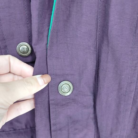 Columbia Vintage 90's Purple Bugaboo Lined Hooded Winter Coat Size M - Picture 5 of 9